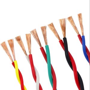 H03VVH2-F (Flat twin) RVS PVC Insulated Twisted Pair Flexible Connecting Cable Stranded Copper  300/300V