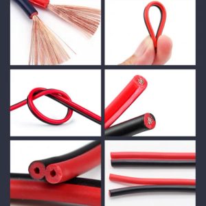 RVB  H03VVH2-F (Parallel)  PVC Insulated Flat Parallel Flexible Wire (Red/Black)   300/300V